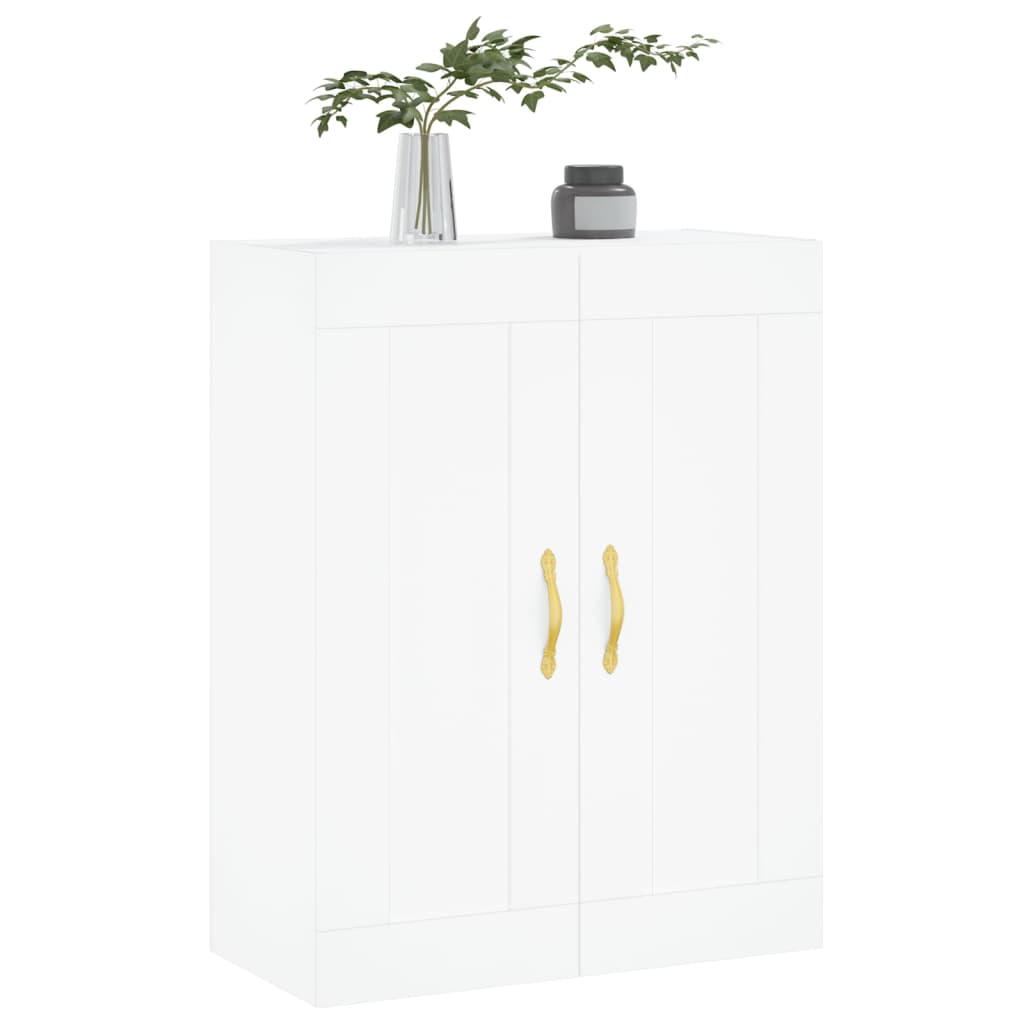 vidaXL Szafka wisząca, biała, 69,5x34x90 cm, materiał drewnopochodny