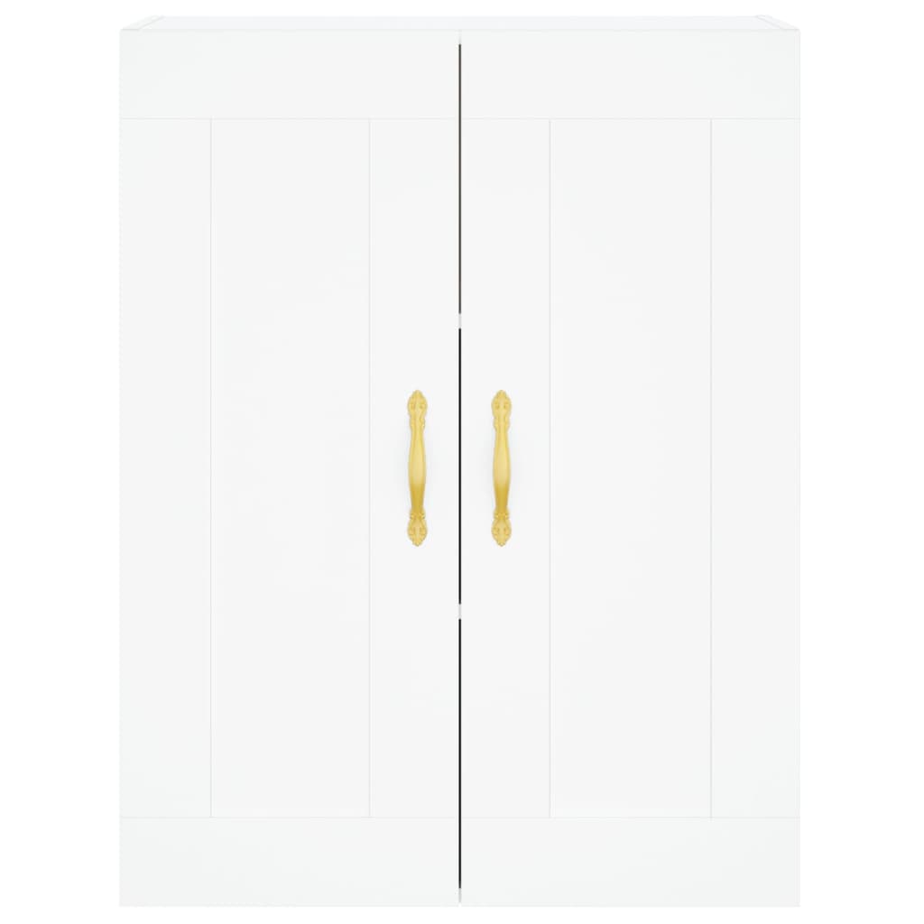 vidaXL Szafka wisząca, biała, 69,5x34x90 cm, materiał drewnopochodny