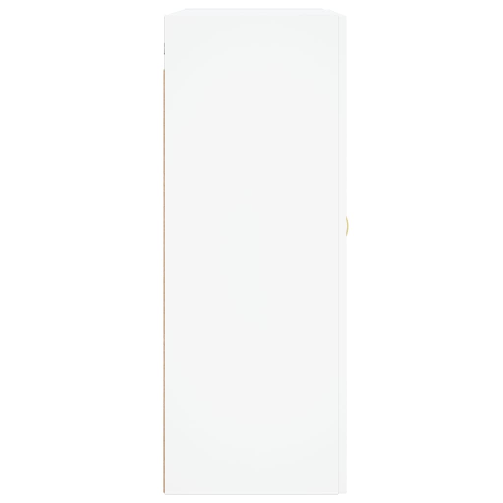 vidaXL Szafka wisząca, biała, 69,5x34x90 cm, materiał drewnopochodny