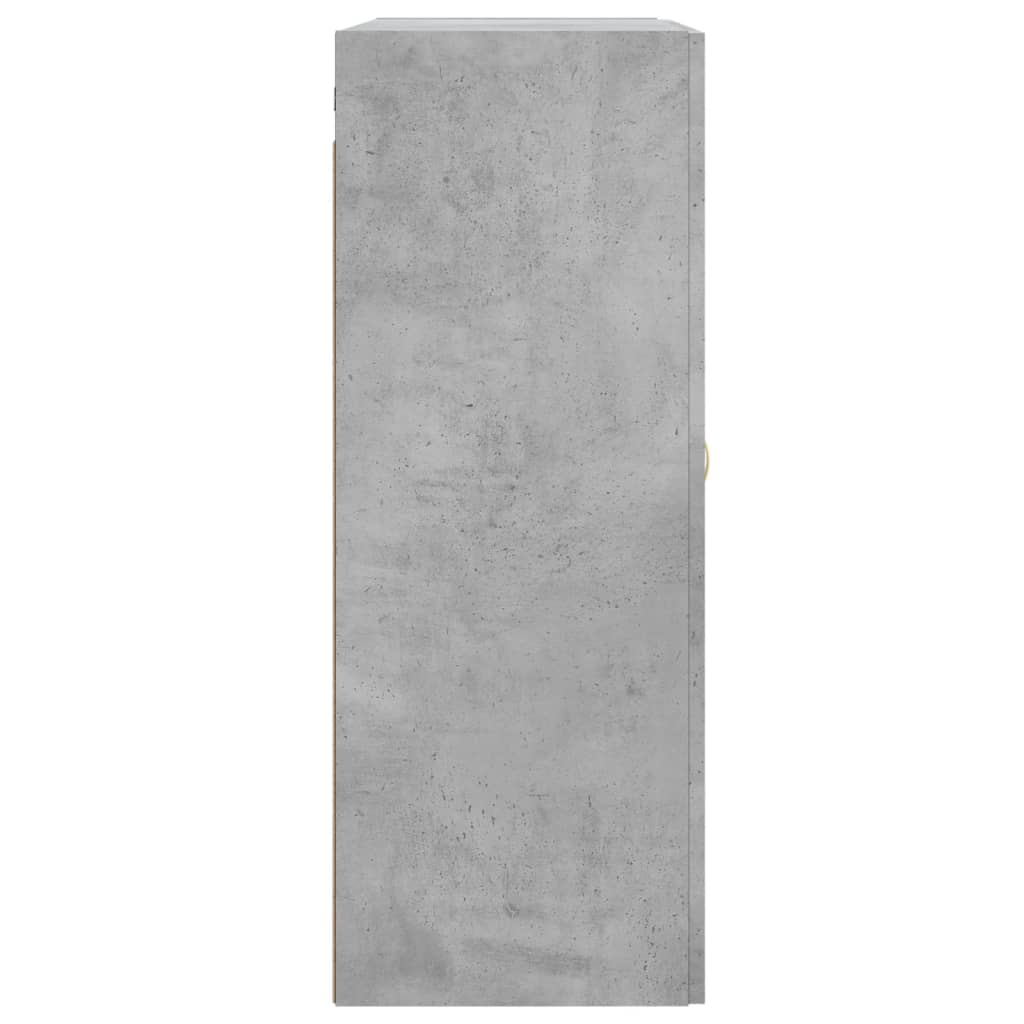 vidaXL Szafka wisząca, szarość betonu, 69,5x34x90 cm