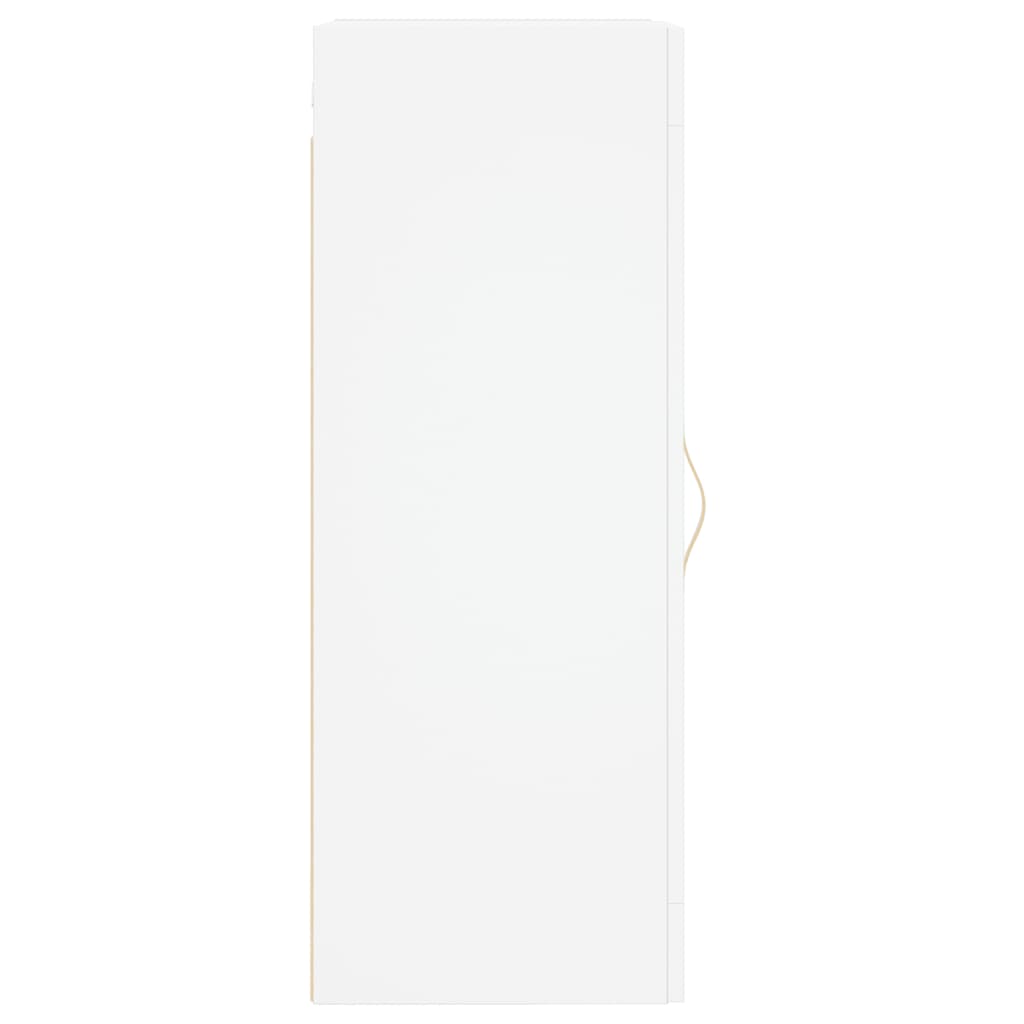 vidaXL Szafka wisząca, biała, 34,5x34x90 cm, materiał drewnopochodny