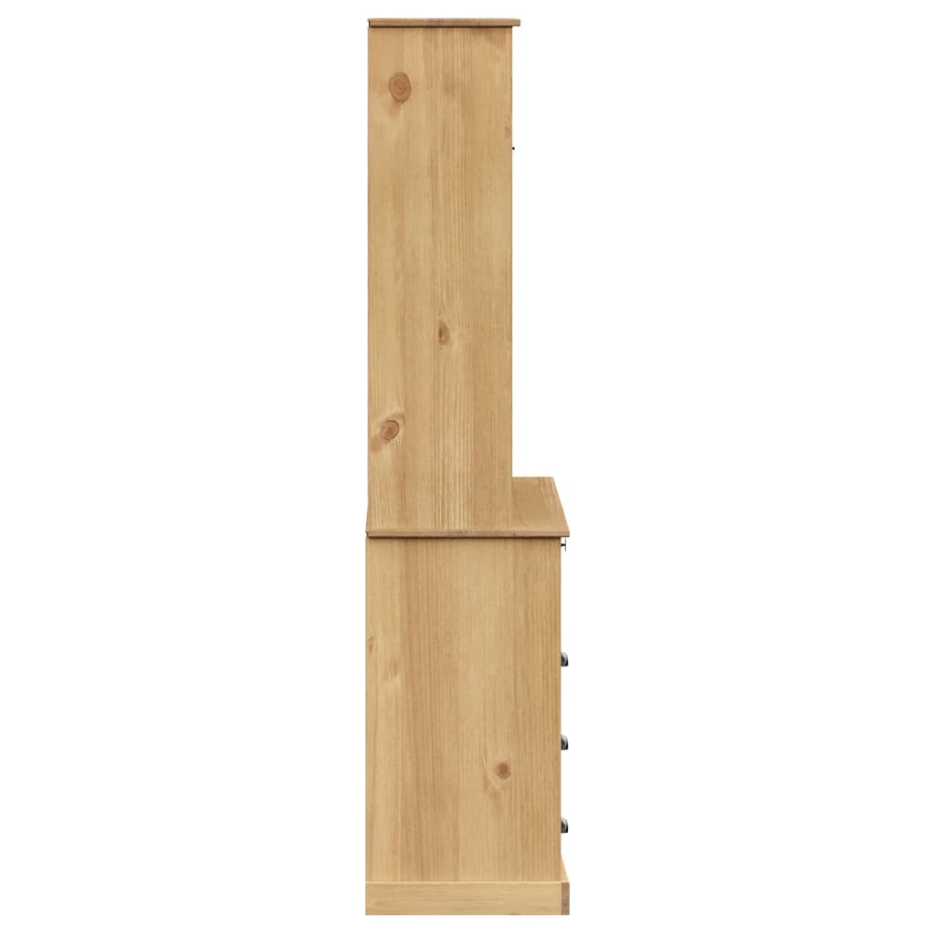vidaXL Kredens VIGO, 80x40x176 cm, lite drewno sosnowe
