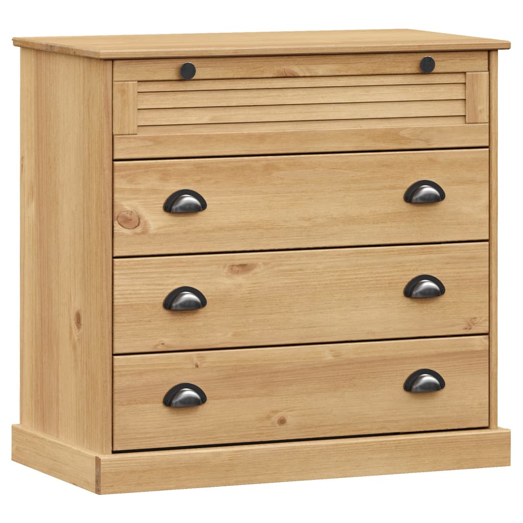 vidaXL Kredens VIGO, 80x40x176 cm, lite drewno sosnowe