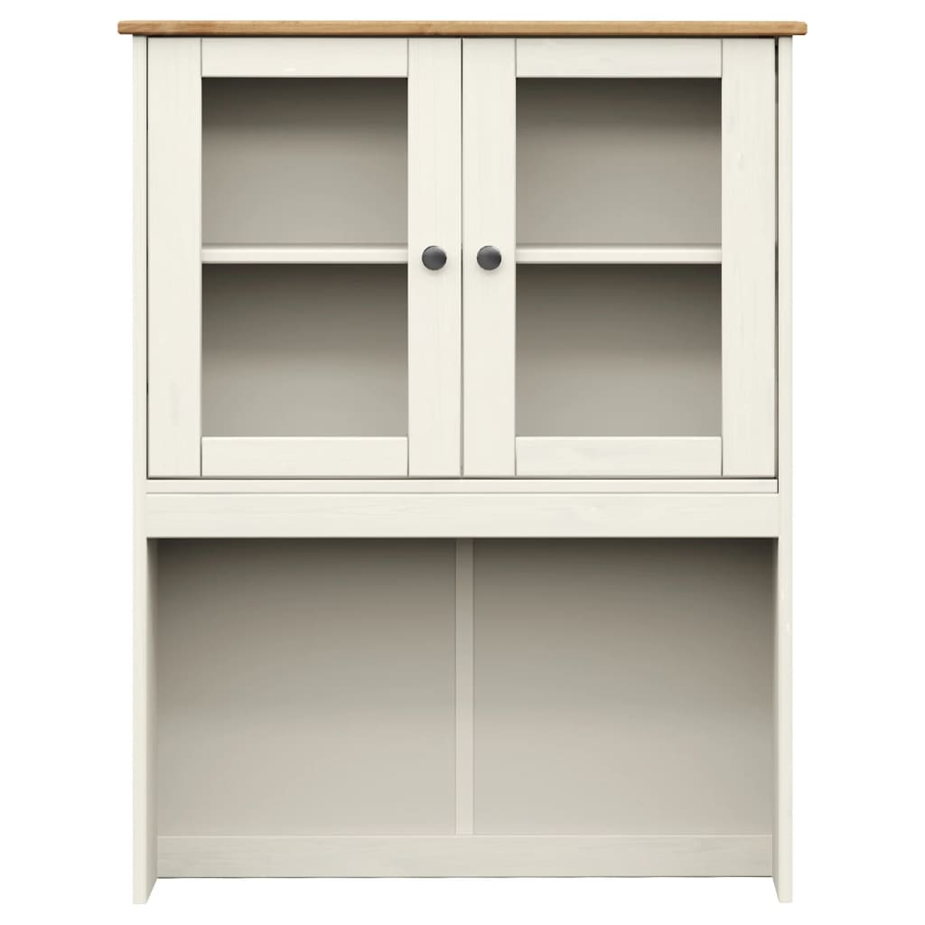 vidaXL Kredens VIGO, biały, 80x40x176 cm, lite drewno sosnowe