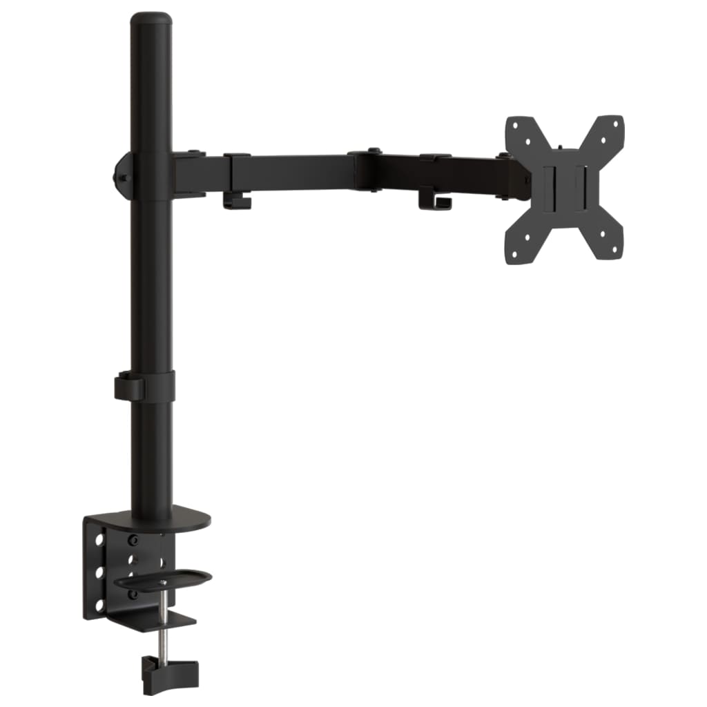 vidaXL Stojak na monitor, czarny, stalowy, VESA 75/100 mm