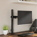 vidaXL Stojak na monitor, czarny, stalowy, VESA 75/100 mm