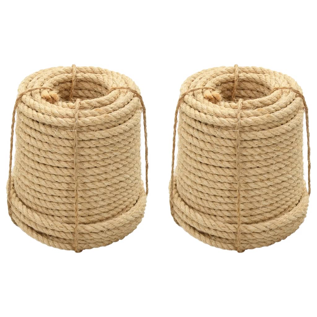 vidaXL Liny sizalowe, 2 szt., 12 mm, 250 m