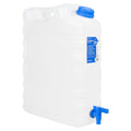 vidaXL Zbiornik na wodę, z kranikiem, przezroczysty, 20 L, plastikowy