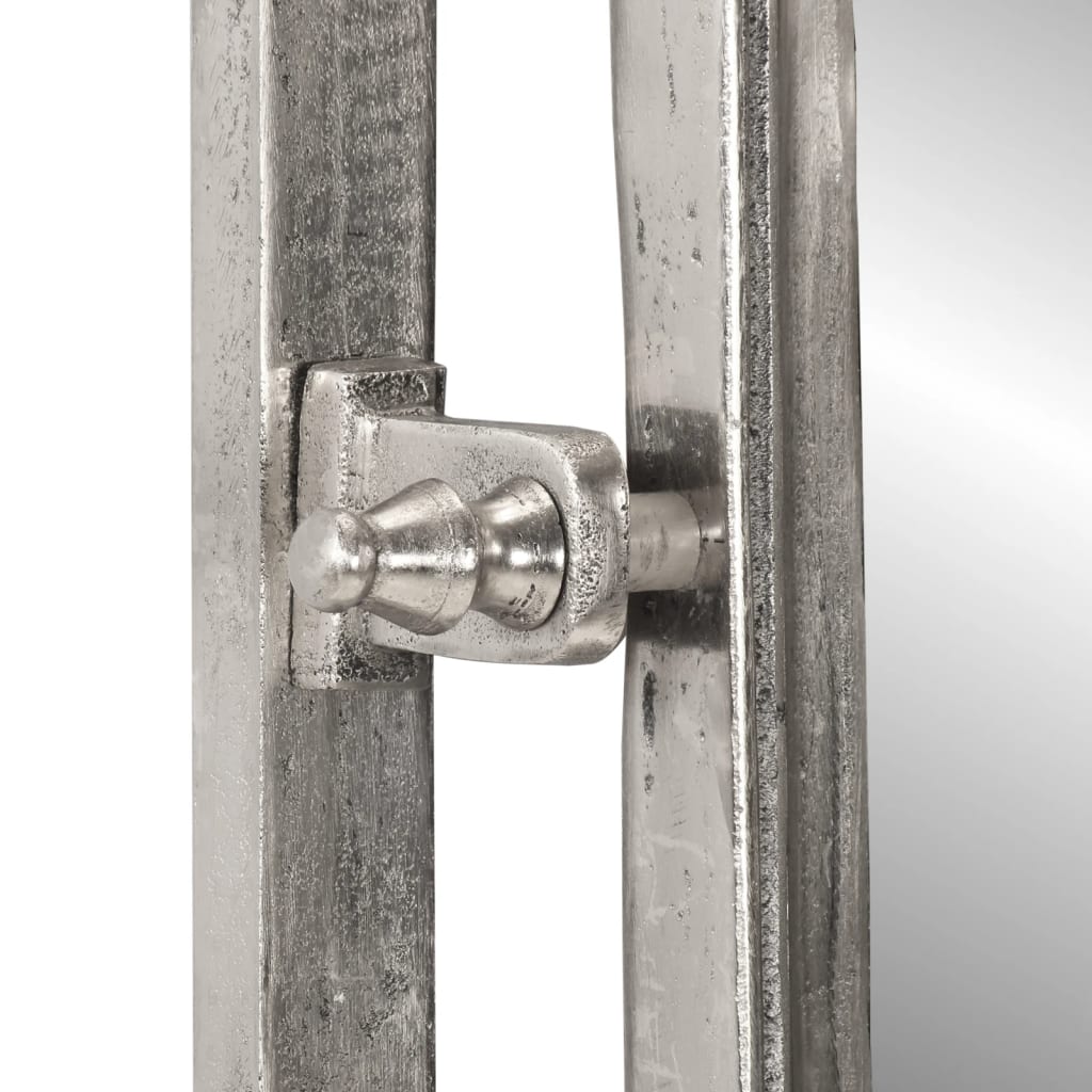 vidaXL Półka na bagaże z wieszakami, ścienna, aluminium
