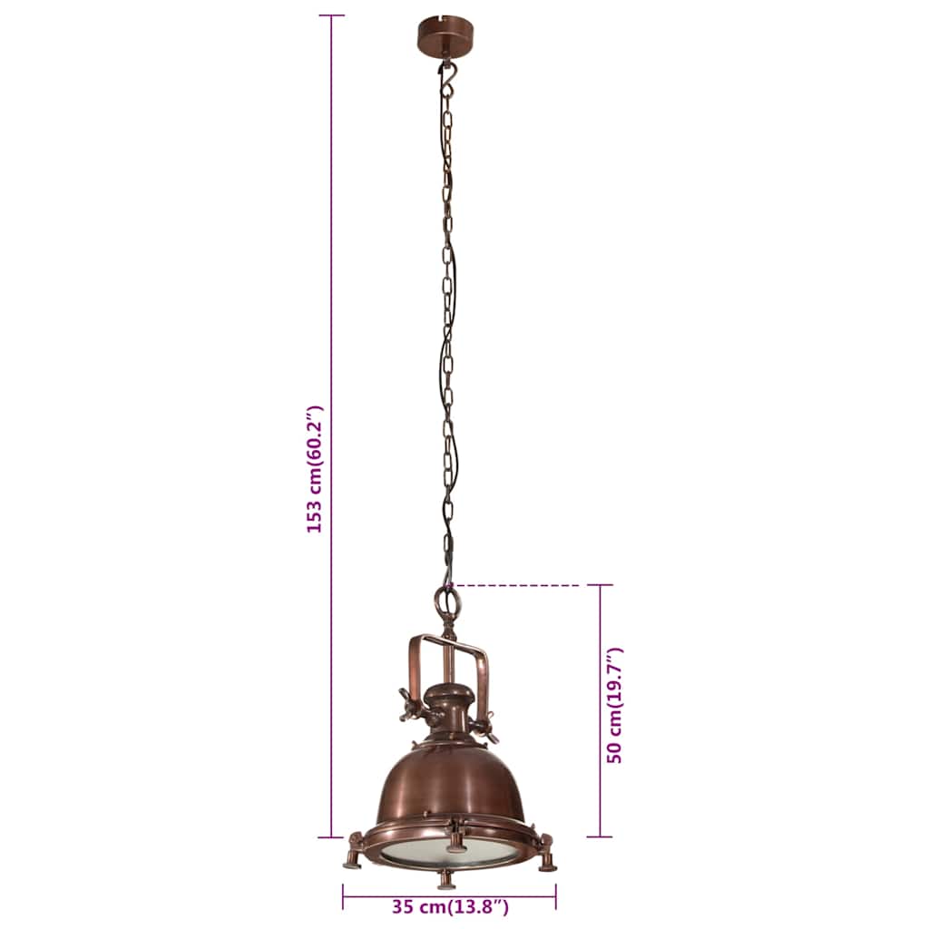 vidaXL Lampa wisząca, 35x35x153 cm, aluminium