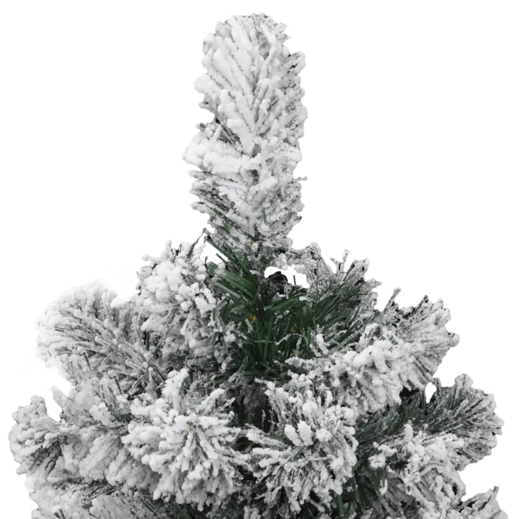 vidaXL Sztuczna choinka zawiasowa, ośnieżona, 120 cm