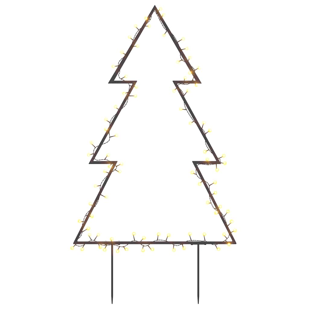 vidaXL Świąteczna choinka na szpikulcach, 80 LED, 60 cm