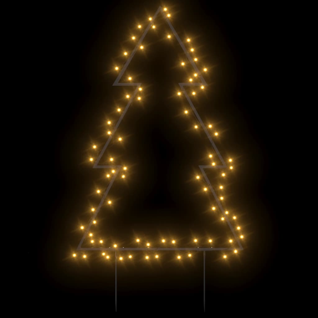 vidaXL Świąteczna choinka na szpikulcach, 80 LED, 60 cm