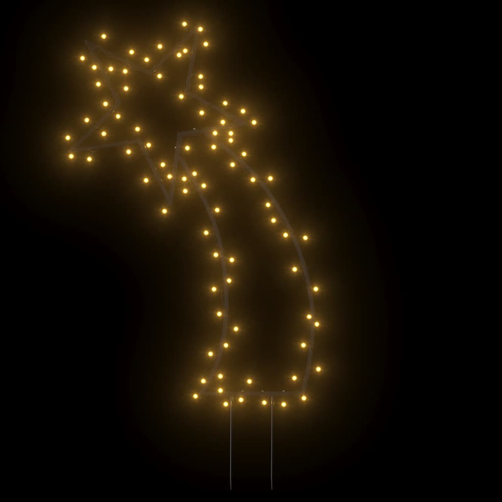 vidaXL Gwiazda betlejemska ze szpikulcami, 80 LED, 62 cm