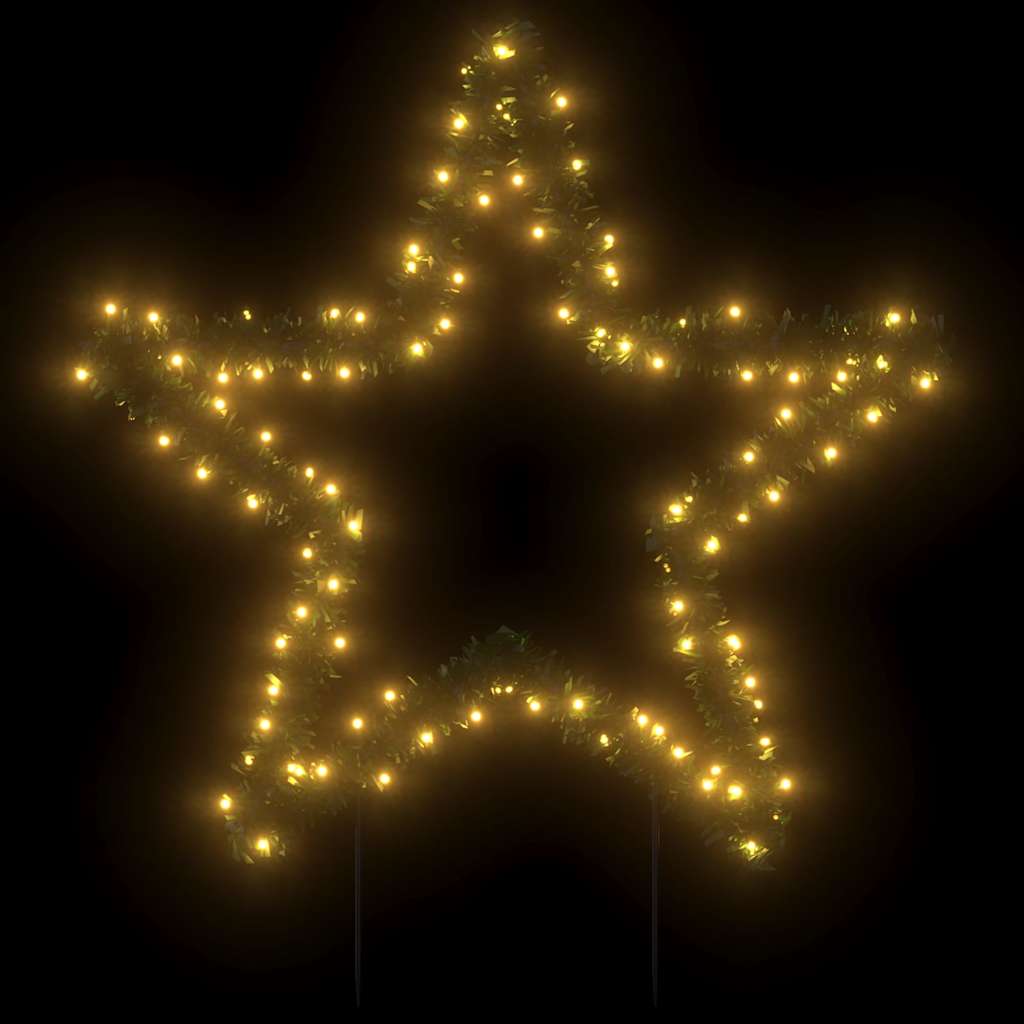 vidaXL Świąteczna gwiazda na szpikulcach, 115 LED, 85 cm