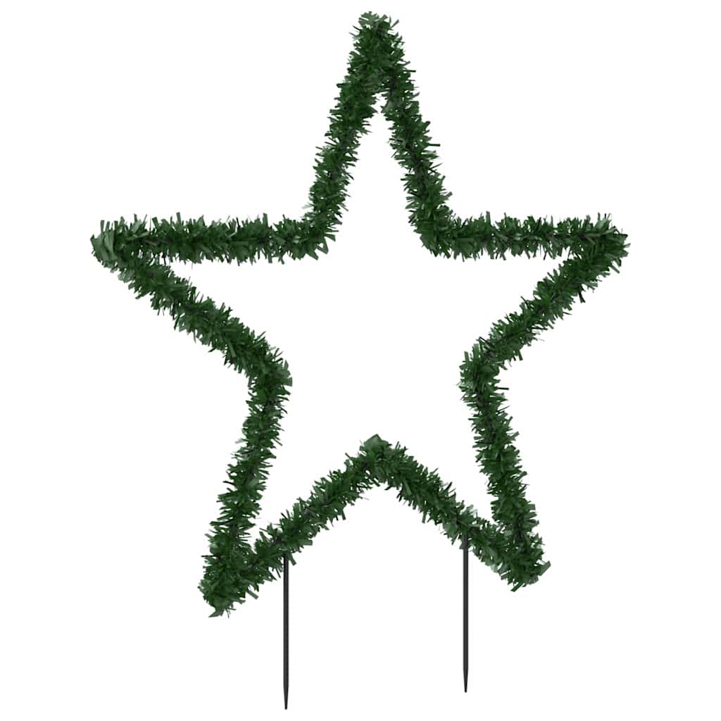 vidaXL Świąteczna gwiazda na szpikulcach, 80 LED, 60 cm