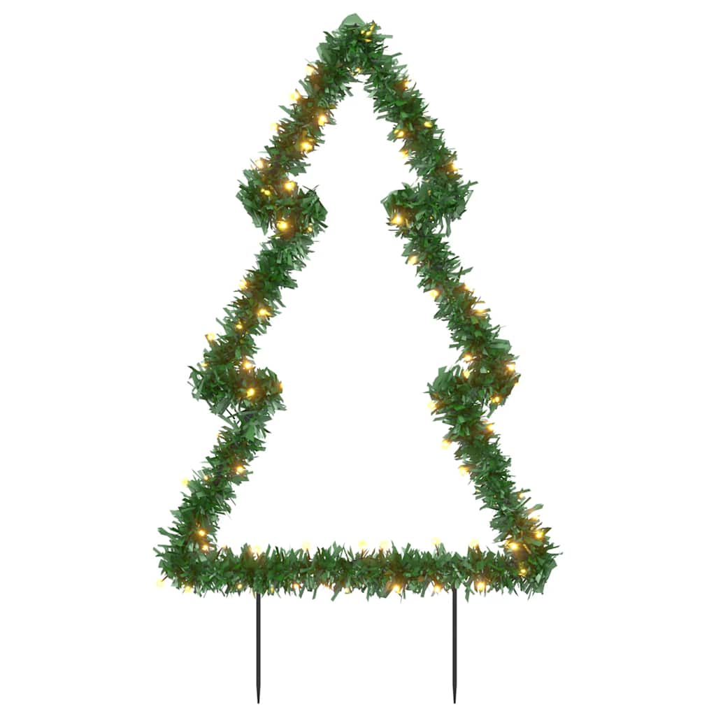 vidaXL Świąteczna choinka na szpikulcach, 80 LED, 60 cm