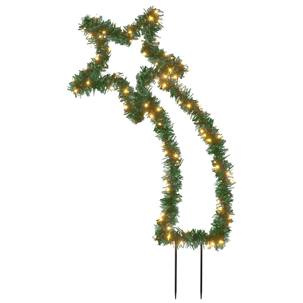 vidaXL Gwiazda betlejemska ze szpikulcami, 115 LED, 89 cm