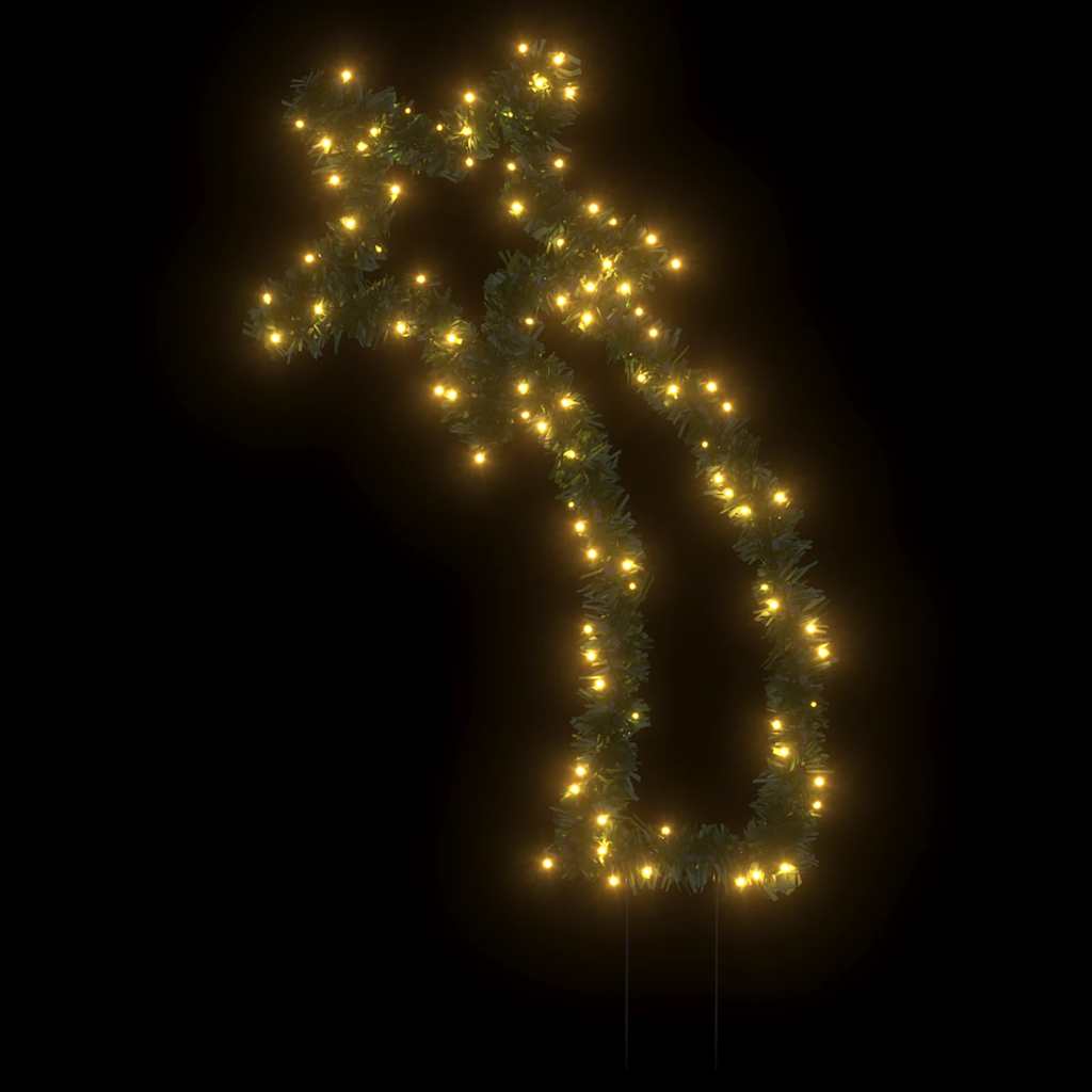 vidaXL Gwiazda betlejemska ze szpikulcami, 115 LED, 89 cm
