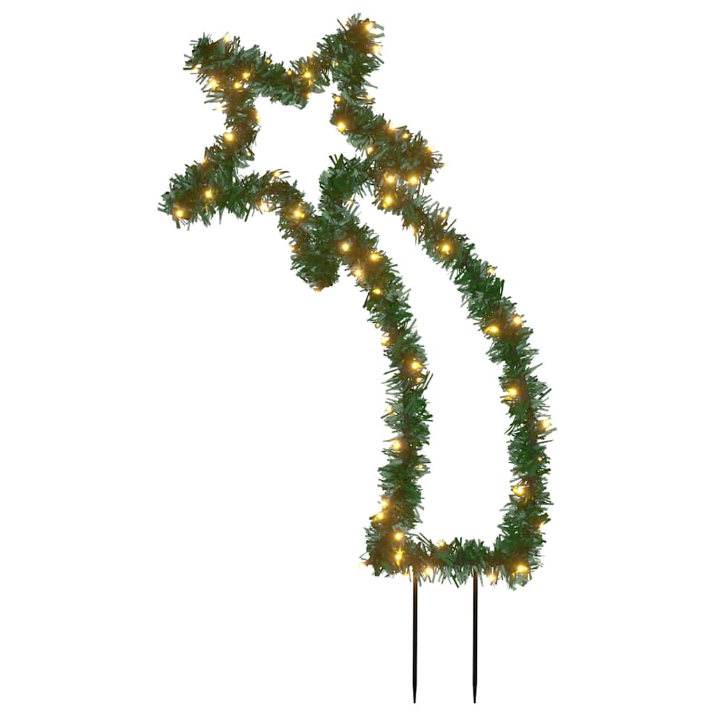 vidaXL Gwiazda betlejemska ze szpikulcami, 80 LED, 62 cm