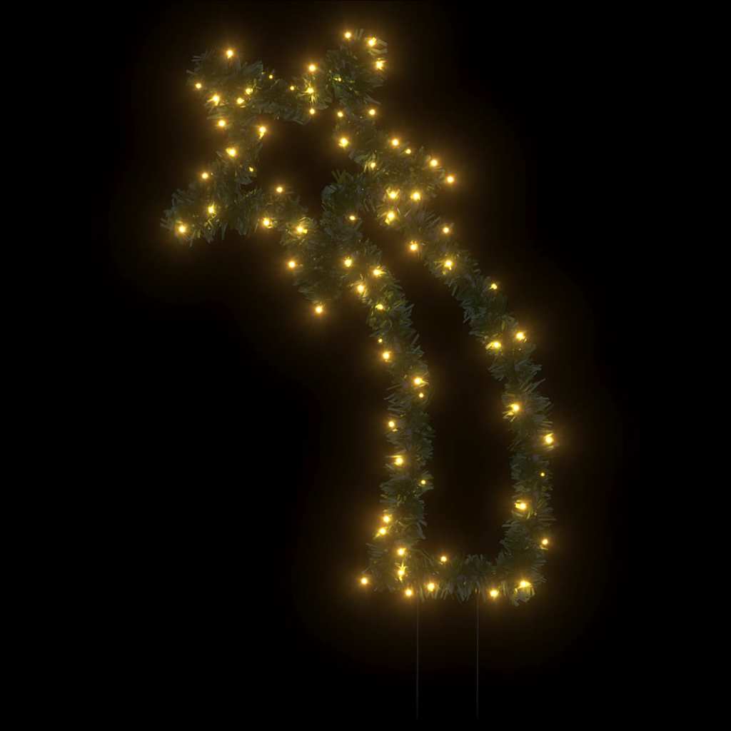 vidaXL Gwiazda betlejemska ze szpikulcami, 80 LED, 62 cm