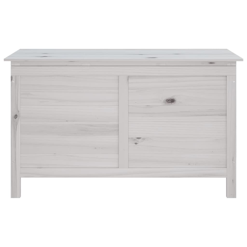 vidaXL Skrzynia ogrodowa, biała, 99x49,5x58,5 cm, lite drewno jodłowe