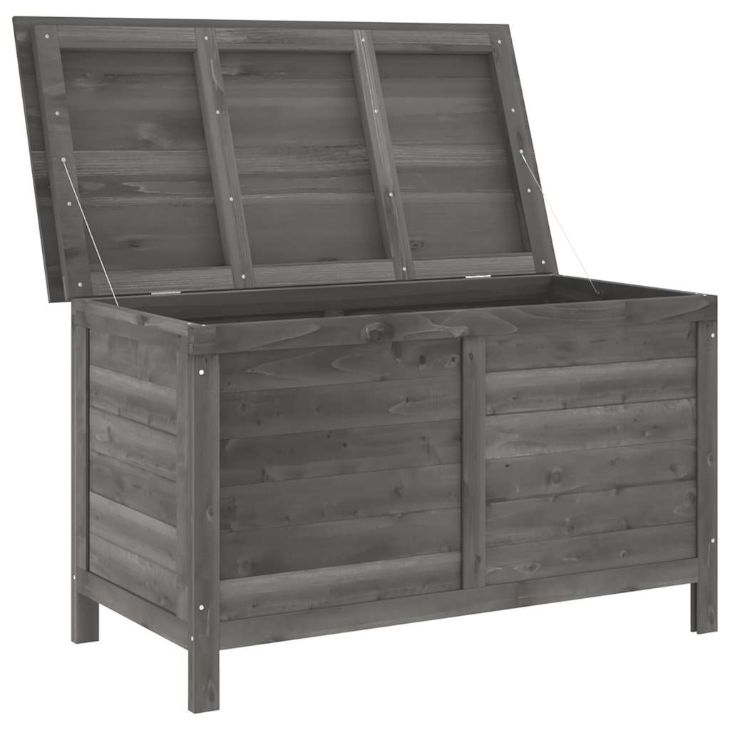 vidaXL Skrzynia ogrodowa, antracytowa, 99x49,5x58,5 cm, drewno jodłowe