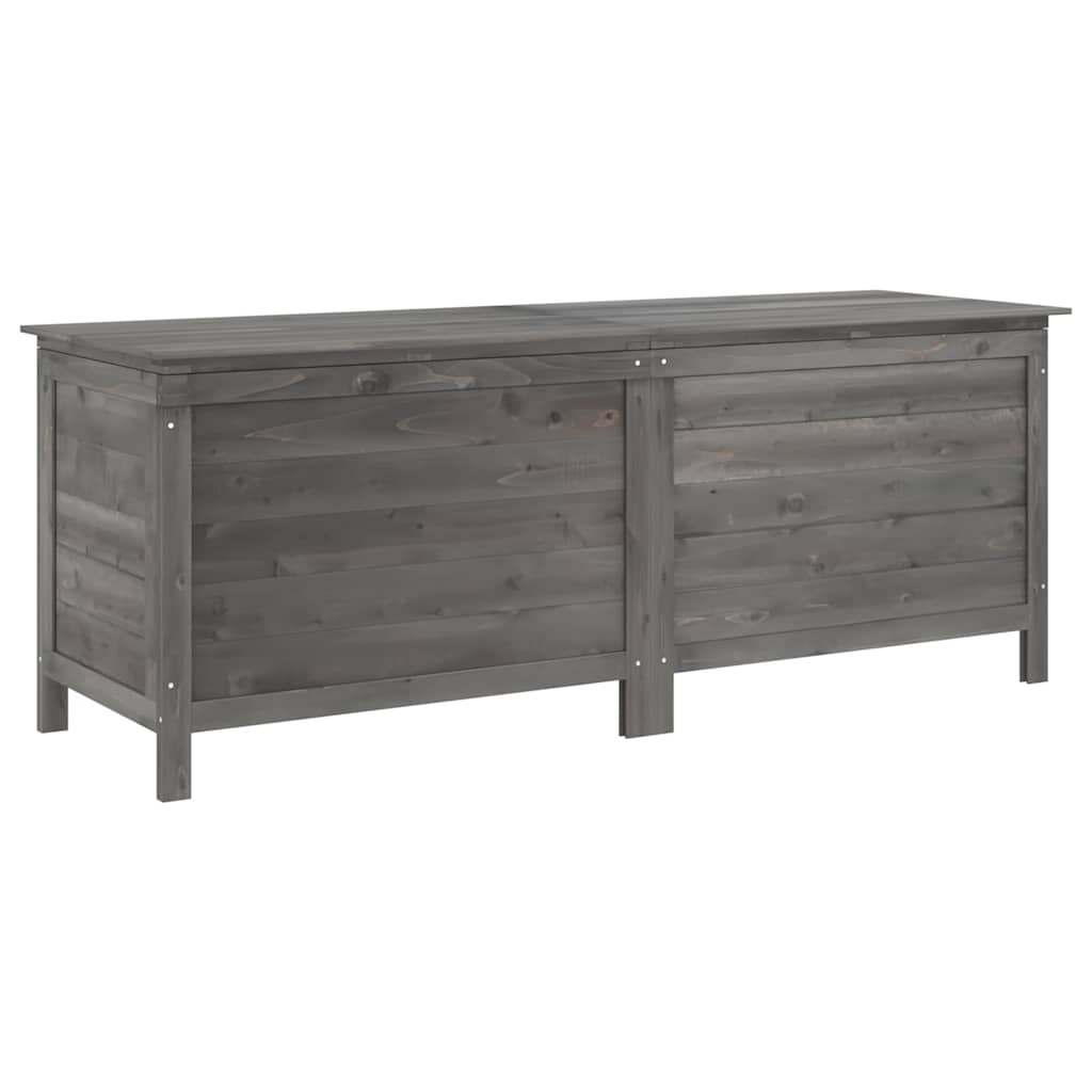 vidaXL Skrzynia ogrodowa, antracytowa, 150x50x56,5 cm, drewno jodłowe