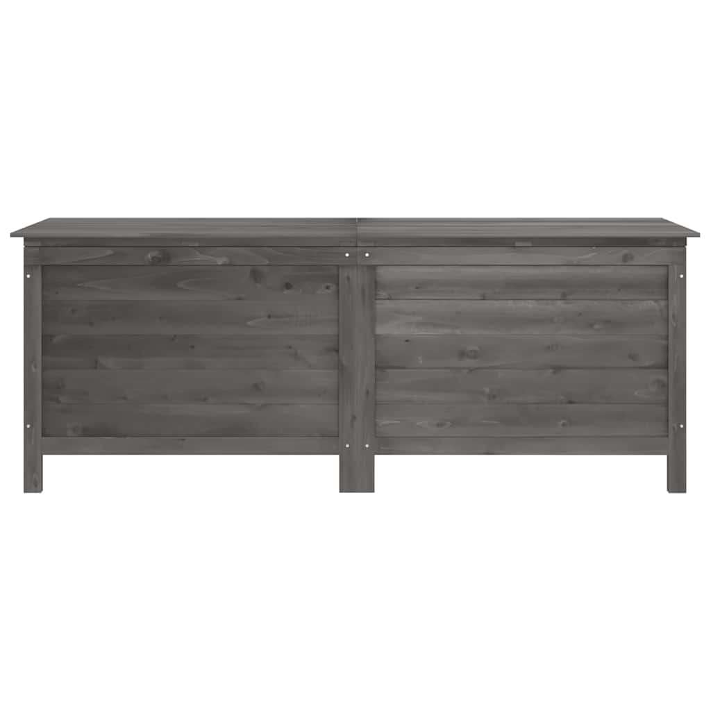 vidaXL Skrzynia ogrodowa, antracytowa, 150x50x56,5 cm, drewno jodłowe
