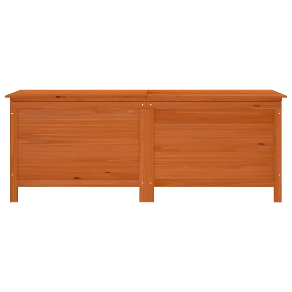 vidaXL Skrzynia ogrodowa, brąz, 150x50x56,5 cm, lite drewno jodłowe
