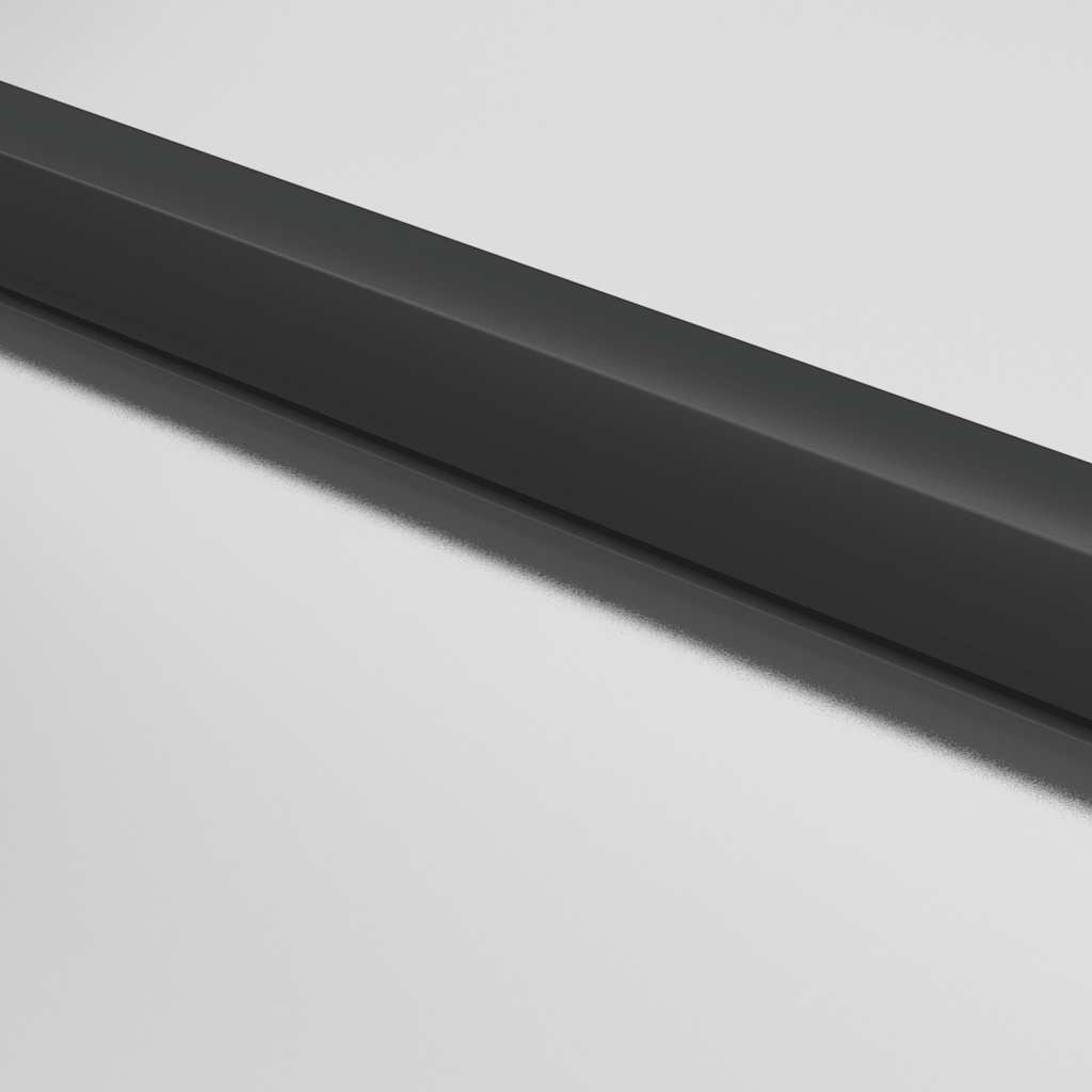 vidaXL Drzwi wewnętrzne, czarne, 83x201,5 cm, szkło i aluminium
