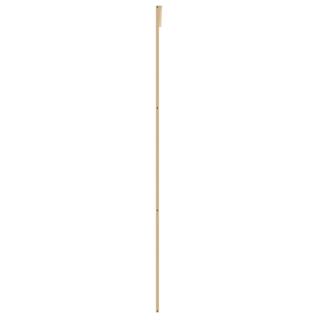 vidaXL Drzwi przesuwne, złote, 76x205 cm, mrożone szkło ESG, aluminium