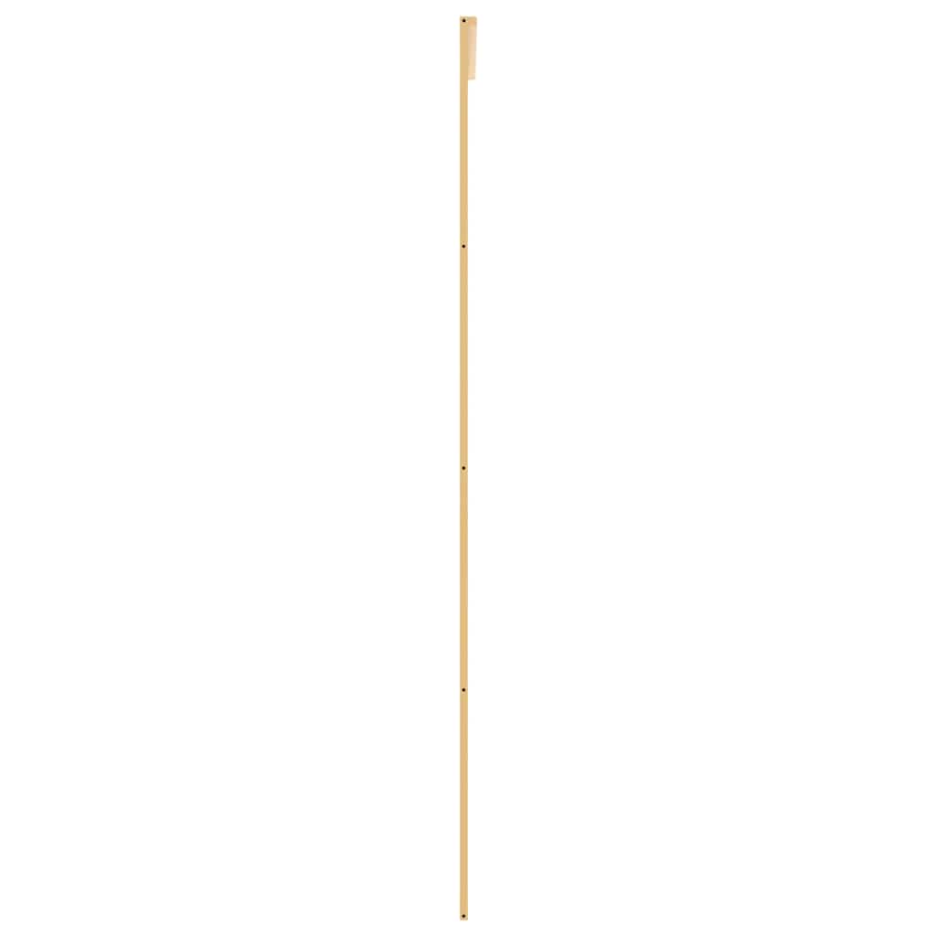vidaXL Drzwi przesuwne, złote, 90x205 cm, przezroczyste szkło ESG