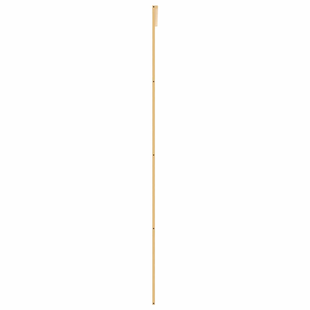 vidaXL Drzwi przesuwne, złote, 90x205 cm, przezroczyste szkło ESG