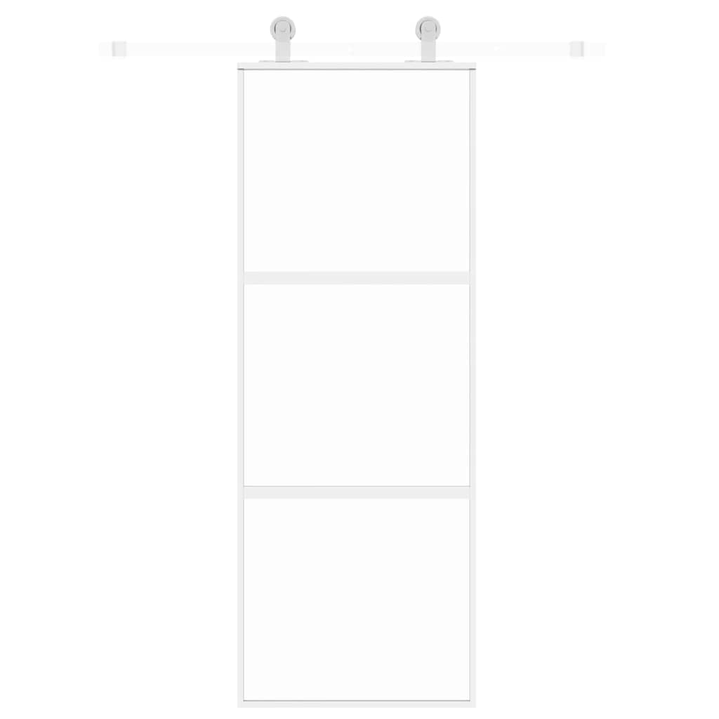 vidaXL Drzwi przesuwne, złote, 76x205 cm, szkło hartowane i aluminium