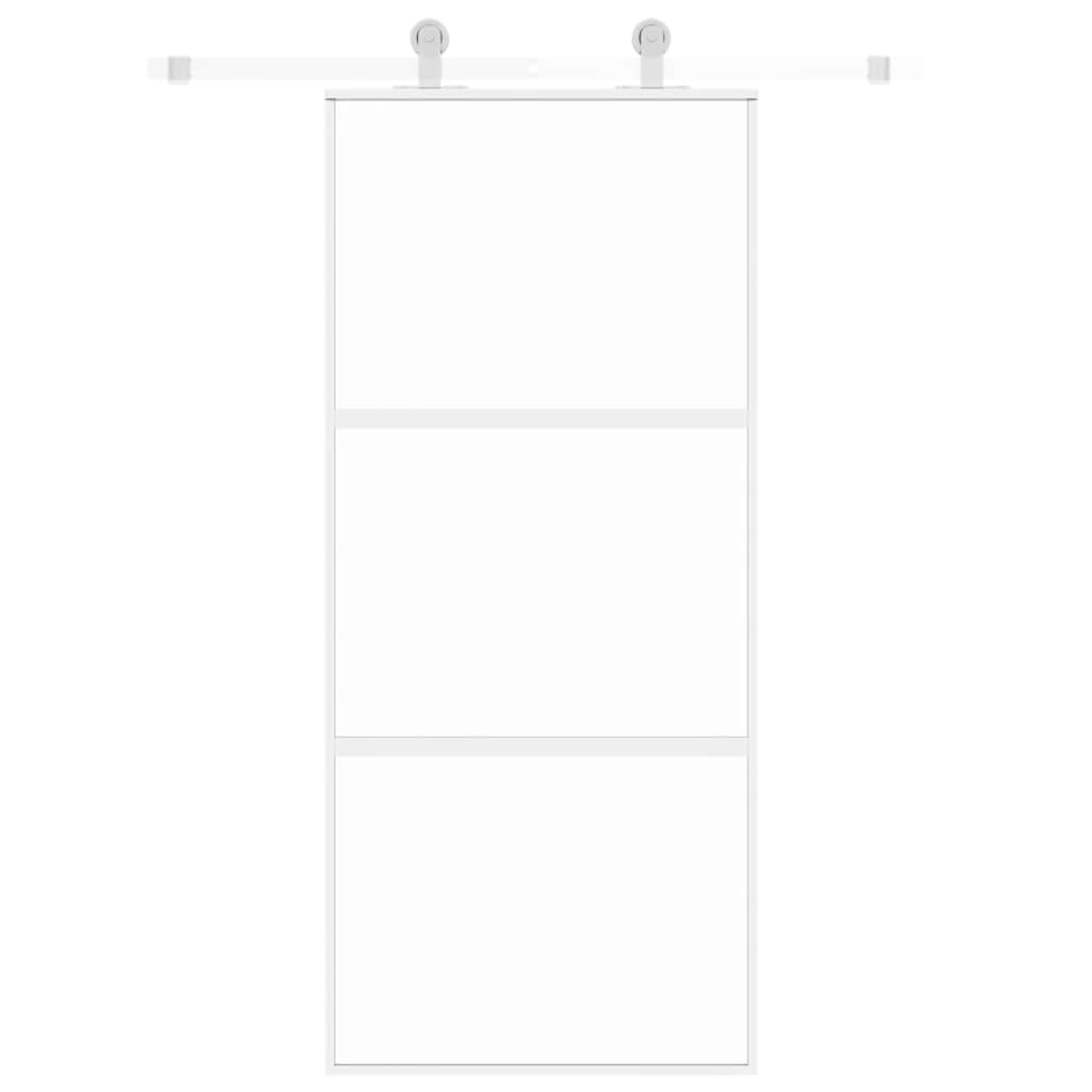vidaXL Drzwi przesuwne, złote, 90x205 cm, szkło hartowane i aluminium