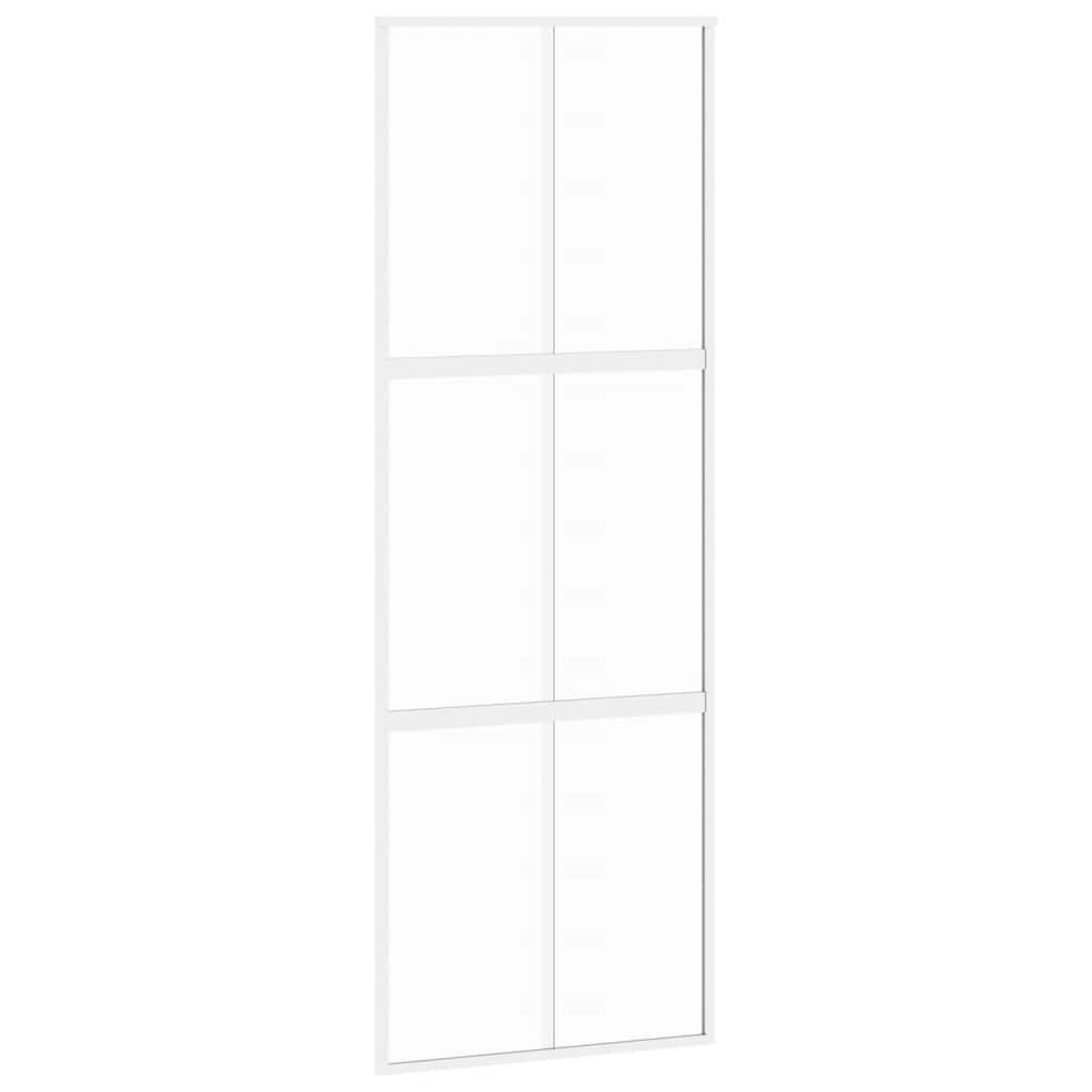 vidaXL Drzwi przesuwne, złote, 76x205 cm, szkło hartowane i aluminium