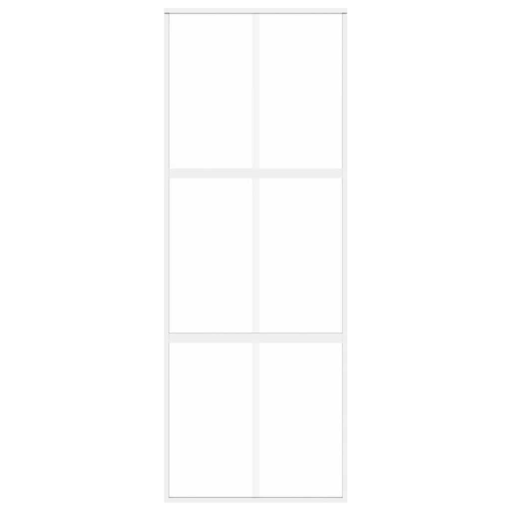 vidaXL Drzwi przesuwne, złote, 76x205 cm, szkło hartowane i aluminium