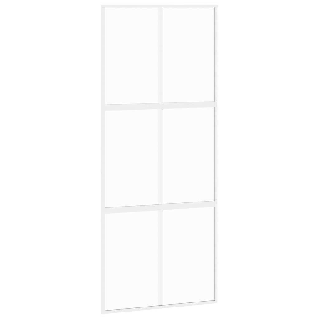 vidaXL Drzwi przesuwne, złote, 90x205 cm, szkło hartowane i aluminium
