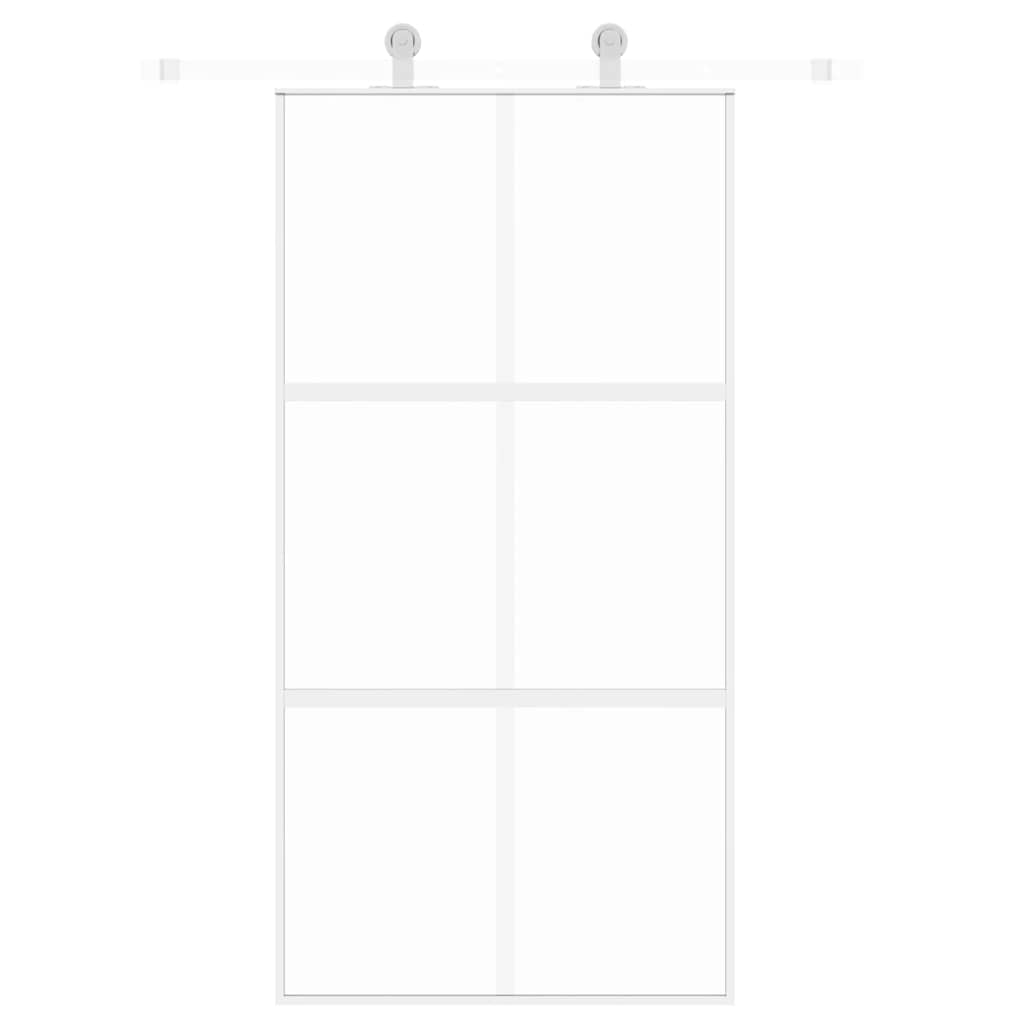 vidaXL Drzwi przesuwne, złote, 102,5x205cm, szkło hartowane, aluminium