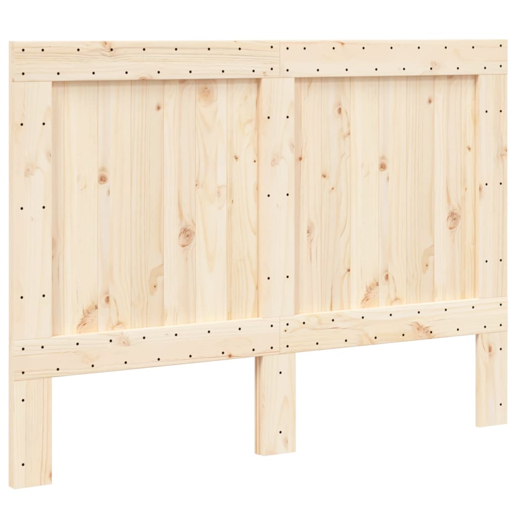 vidaXL Wezgłowie łóżka, 140x104 cm, lite drewno sosnowe