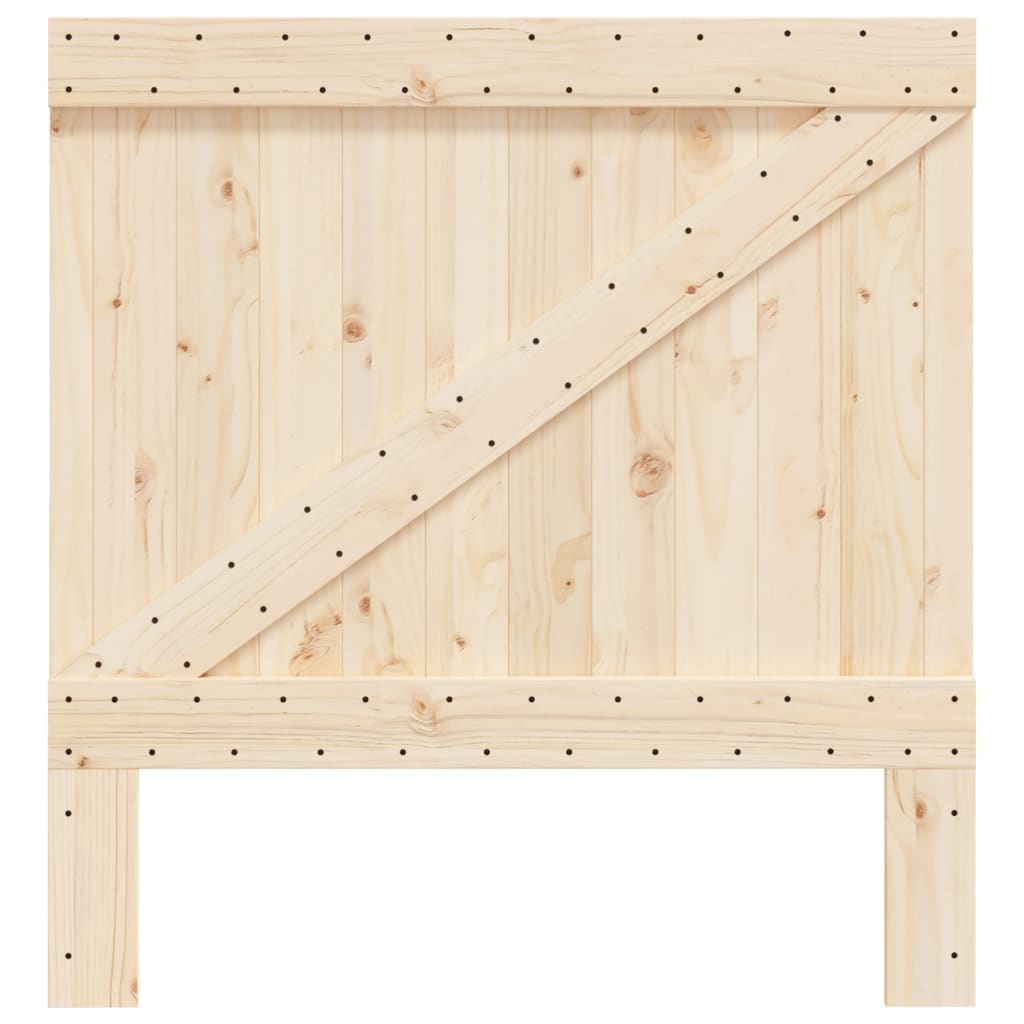 vidaXL Wezgłowie łóżka, 100x104 cm, lite drewno sosnowe