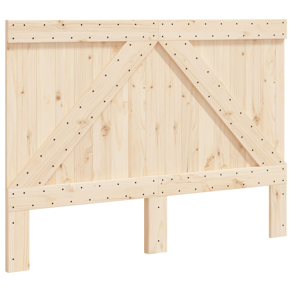 vidaXL Wezgłowie łóżka, 140x104 cm, lite drewno sosnowe