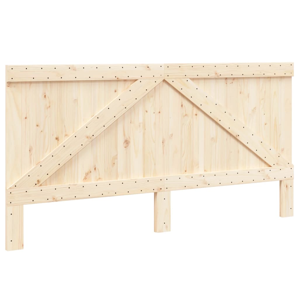 vidaXL Wezgłowie łóżka, 200x104 cm, lite drewno sosnowe