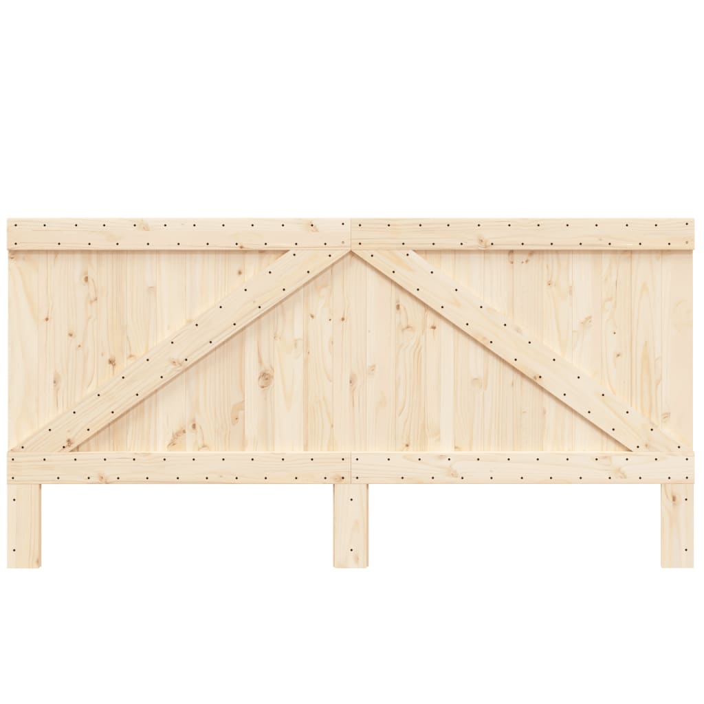 vidaXL Wezgłowie łóżka, 200x104 cm, lite drewno sosnowe
