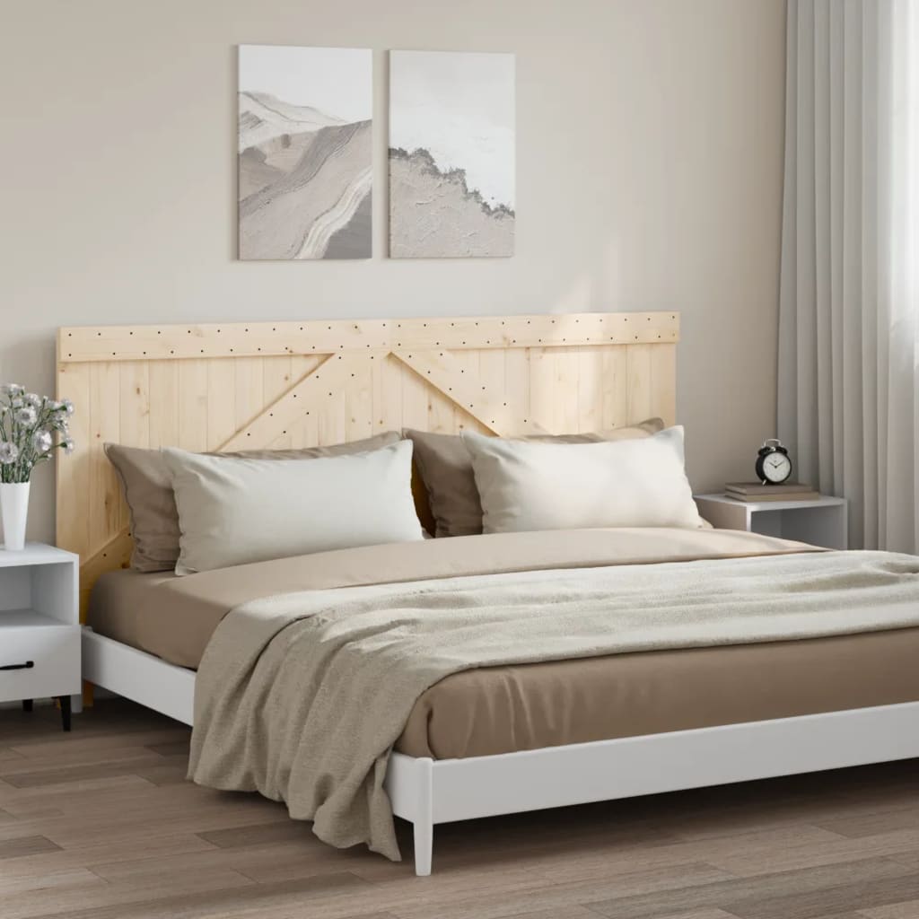 vidaXL Wezgłowie łóżka, 200x104 cm, lite drewno sosnowe