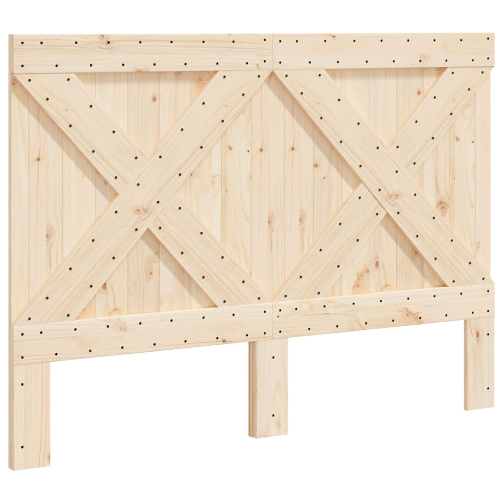 vidaXL Wezgłowie łóżka, 140x104 cm, lite drewno sosnowe