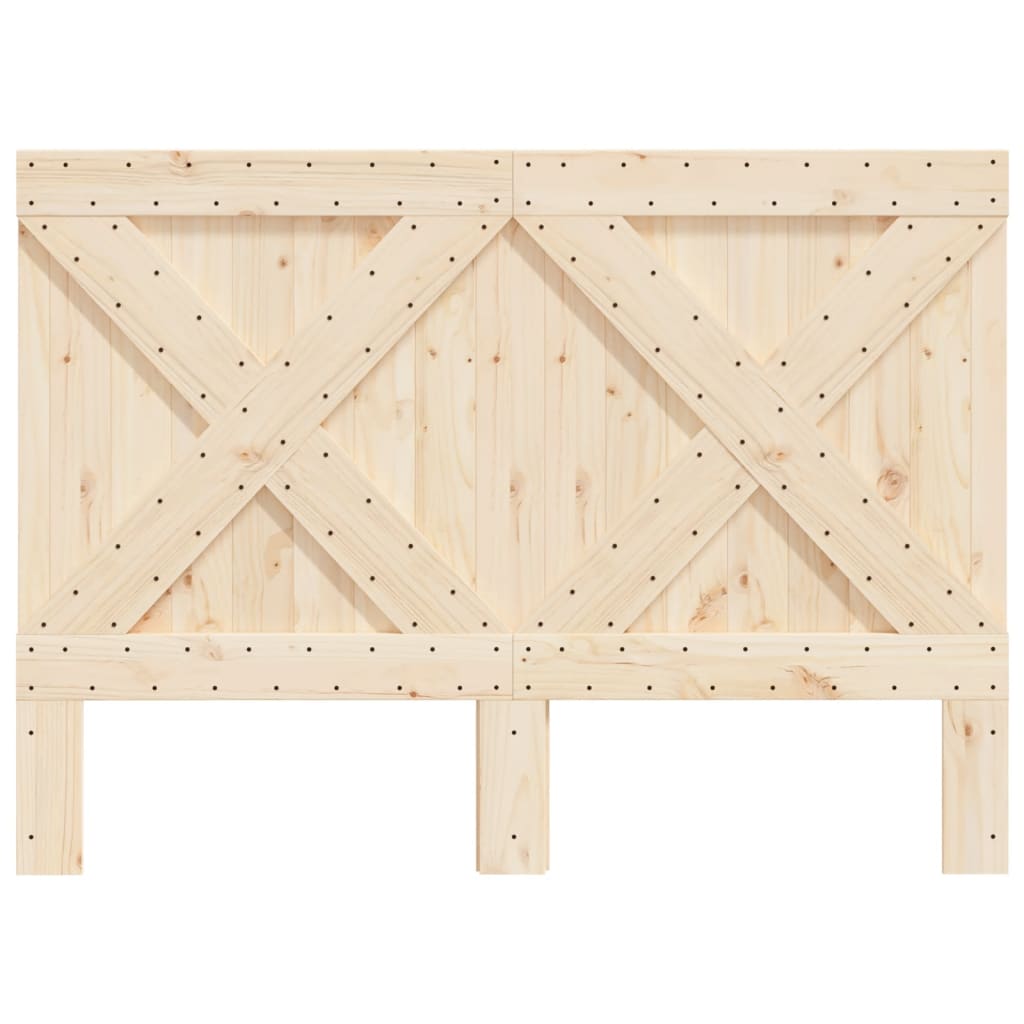 vidaXL Wezgłowie łóżka, 140x104 cm, lite drewno sosnowe