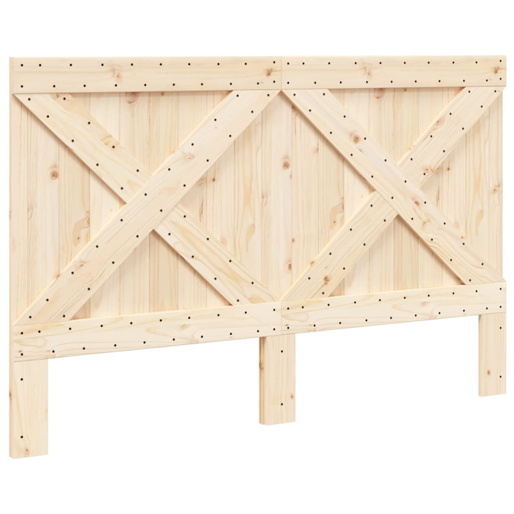 vidaXL Wezgłowie łóżka, 160x104 cm, lite drewno sosnowe