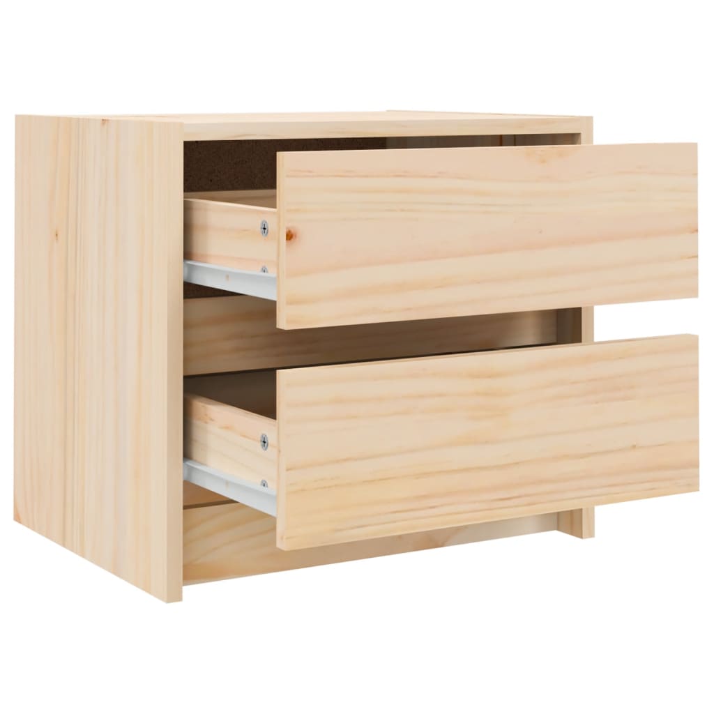 vidaXL Szafka nocna, 40x31x35,5 cm, lite drewno sosnowe